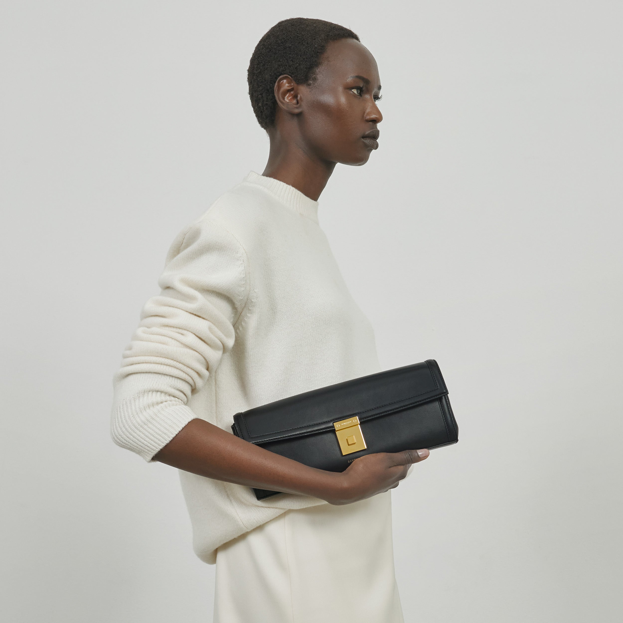 Die Paris Clutch - schwarz glatt