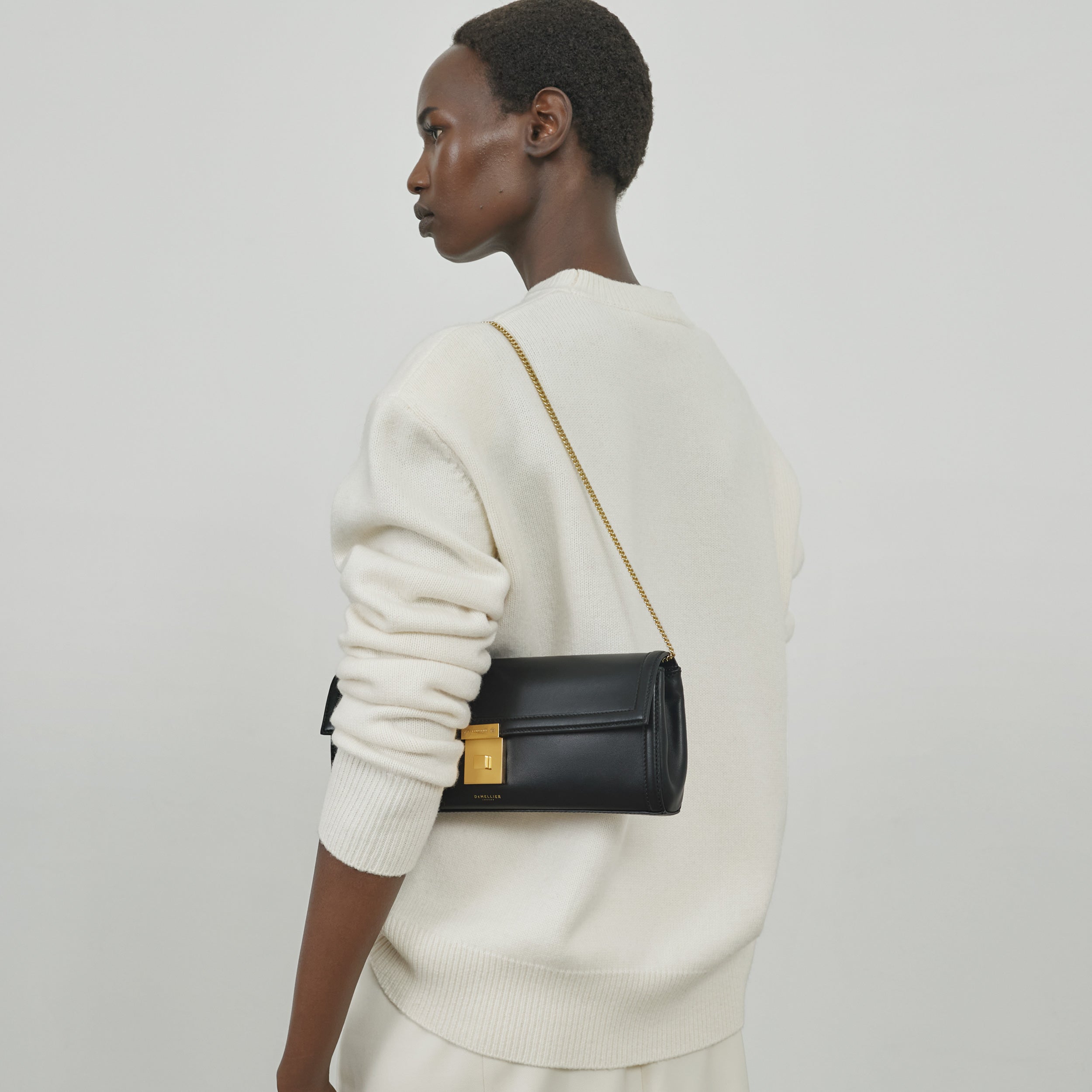 Die Paris Clutch - schwarz glatt