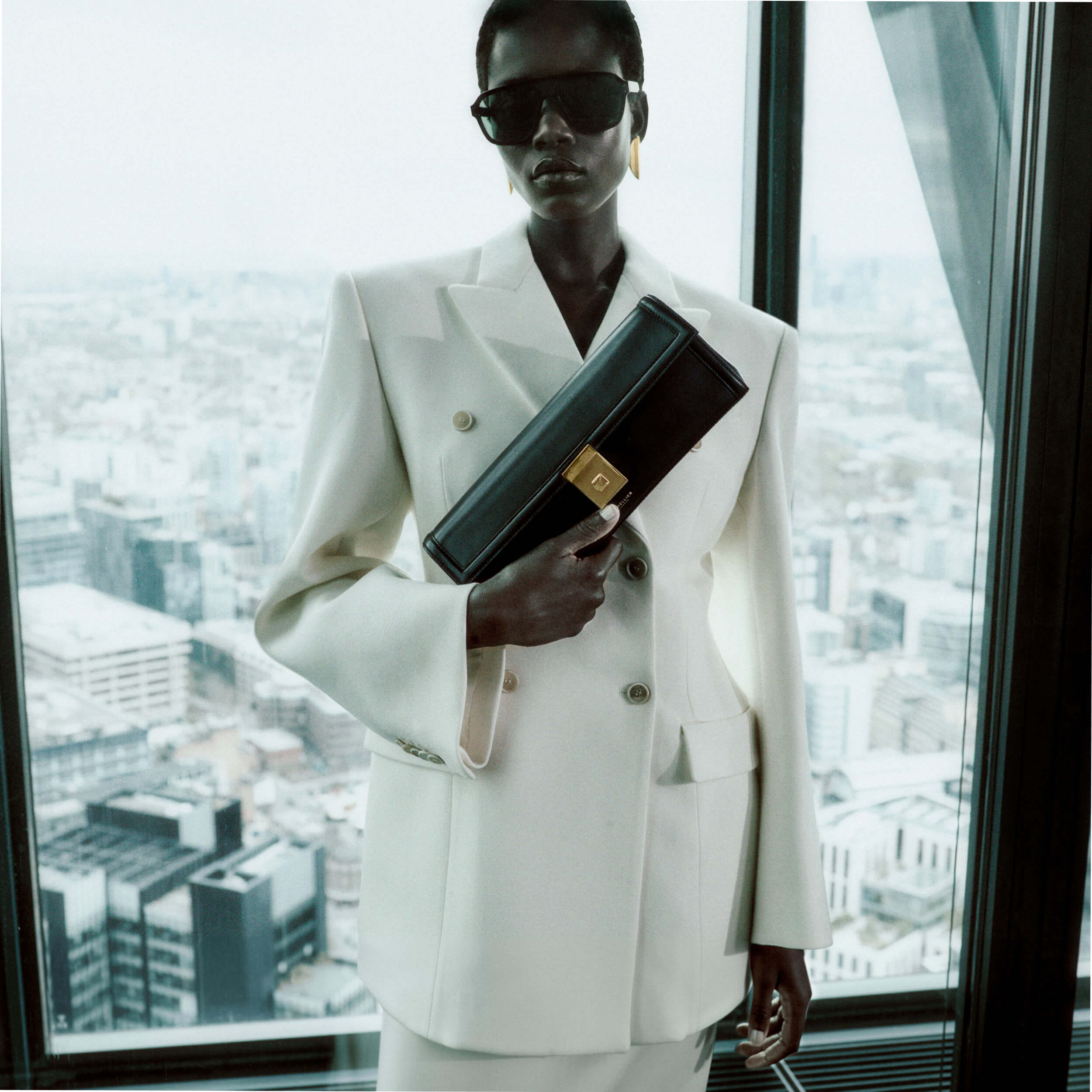 Die Paris Clutch - schwarz glatt