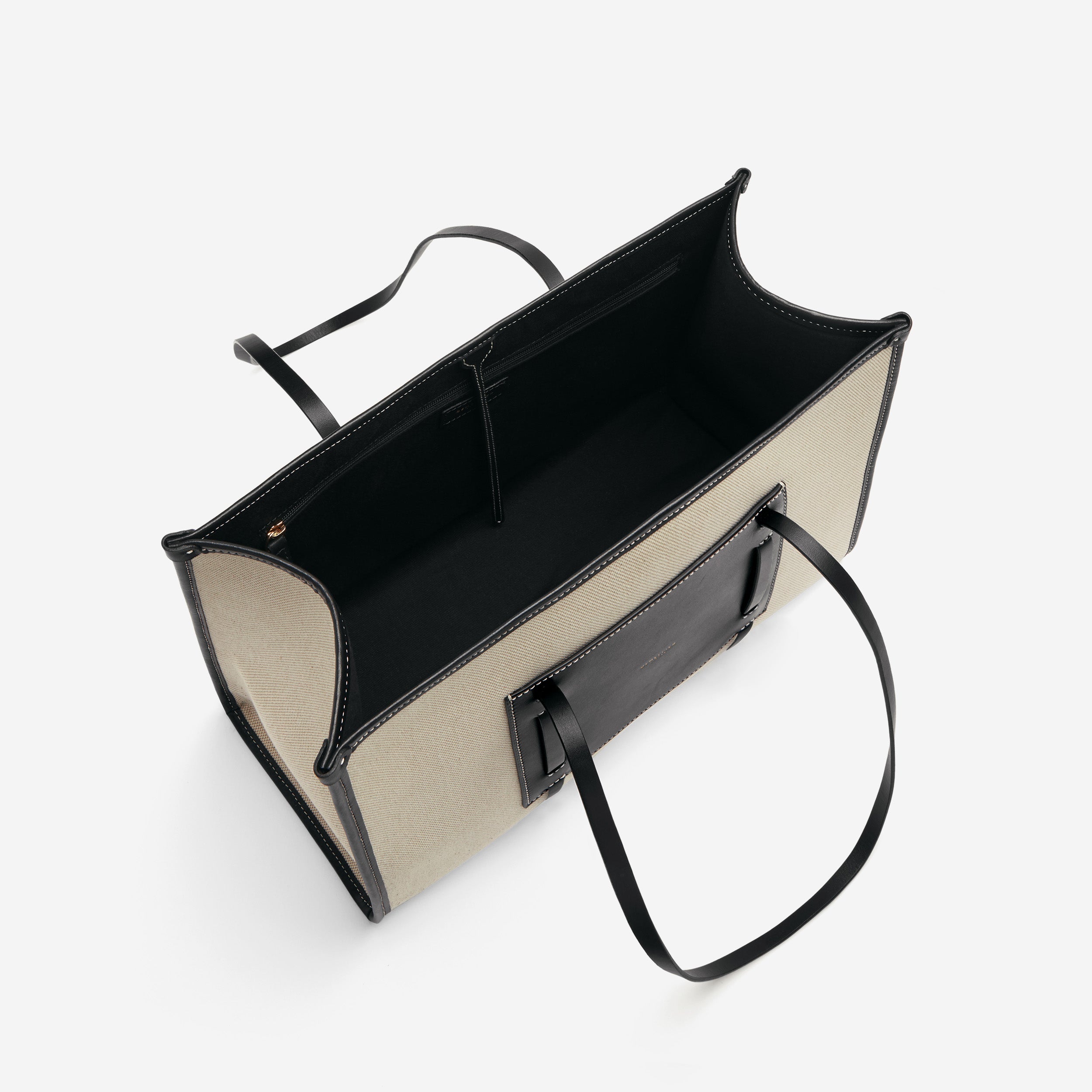 Der Capri - Salz & Pfeffer Canvas schwarz glatt