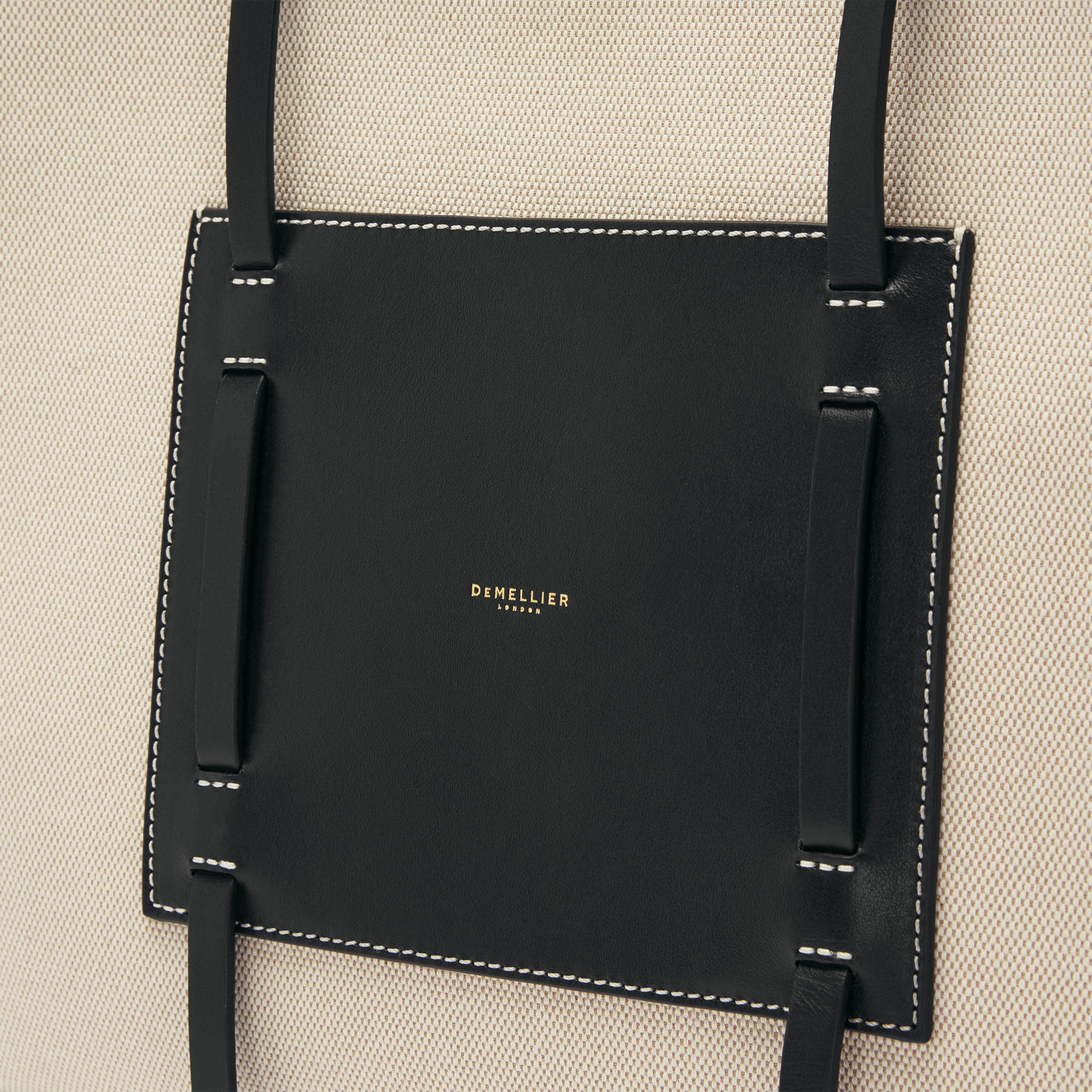 Der Capri - Salz & Pfeffer Canvas schwarz glatt