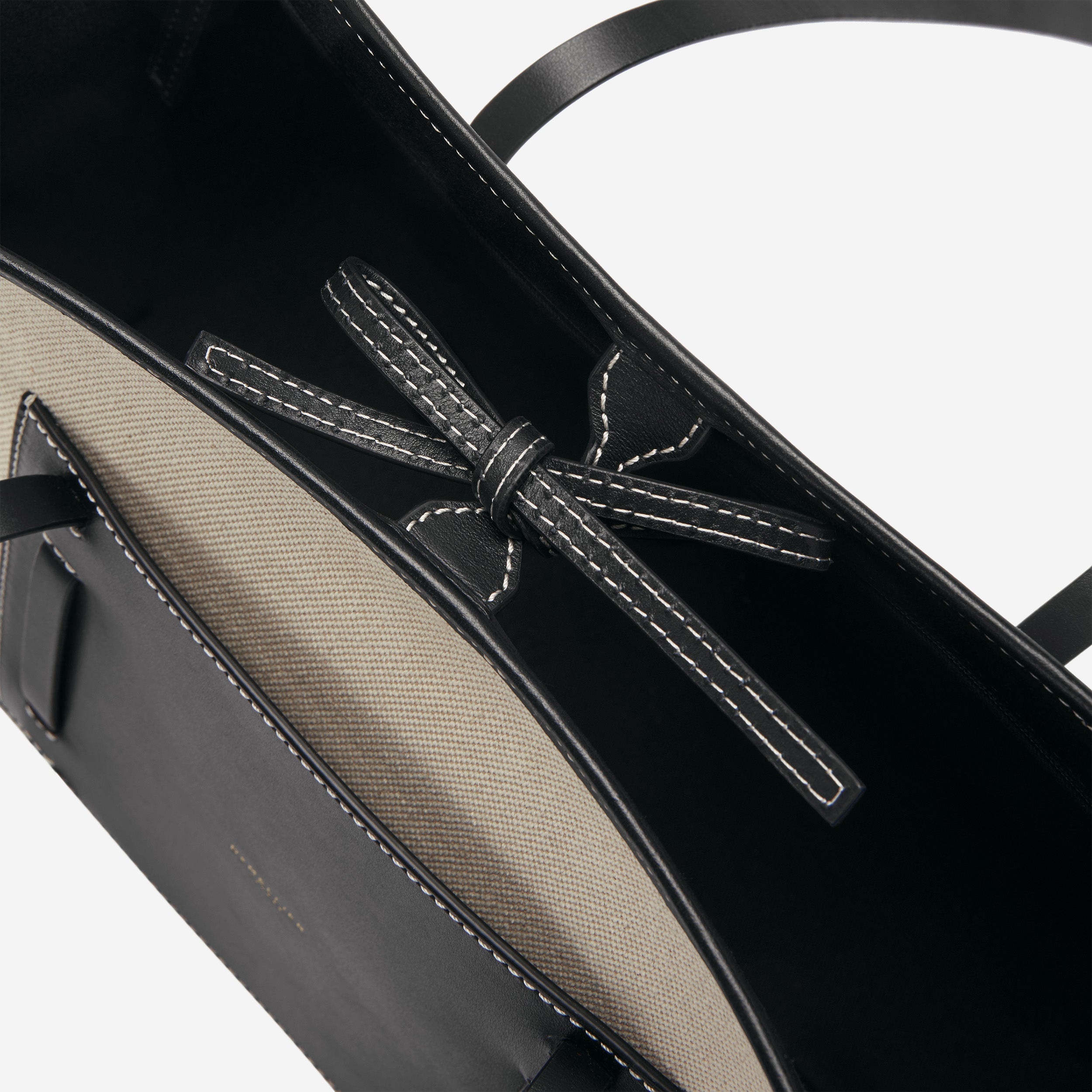 Der Capri - Salz & Pfeffer Canvas schwarz glatt