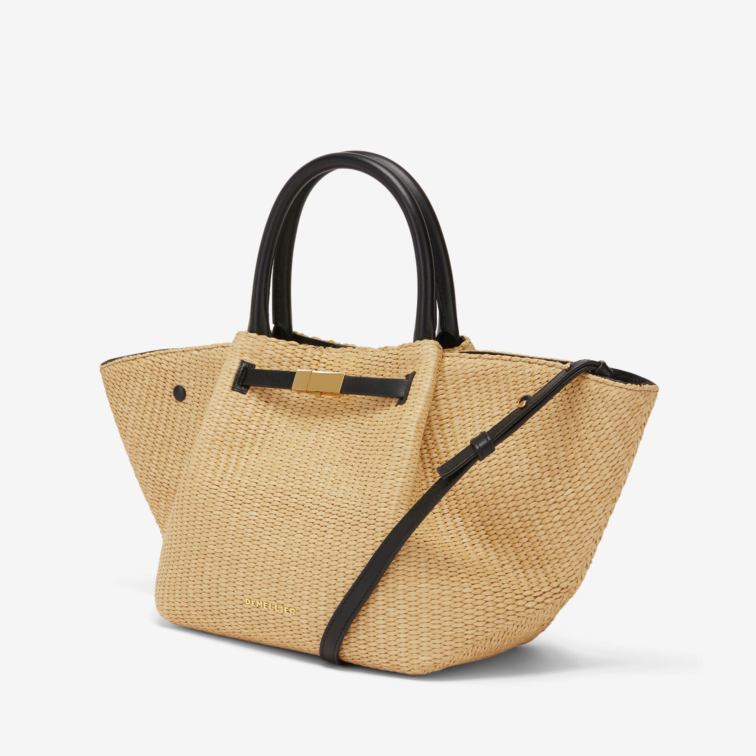 The Midi New York - warm raffia black smooth