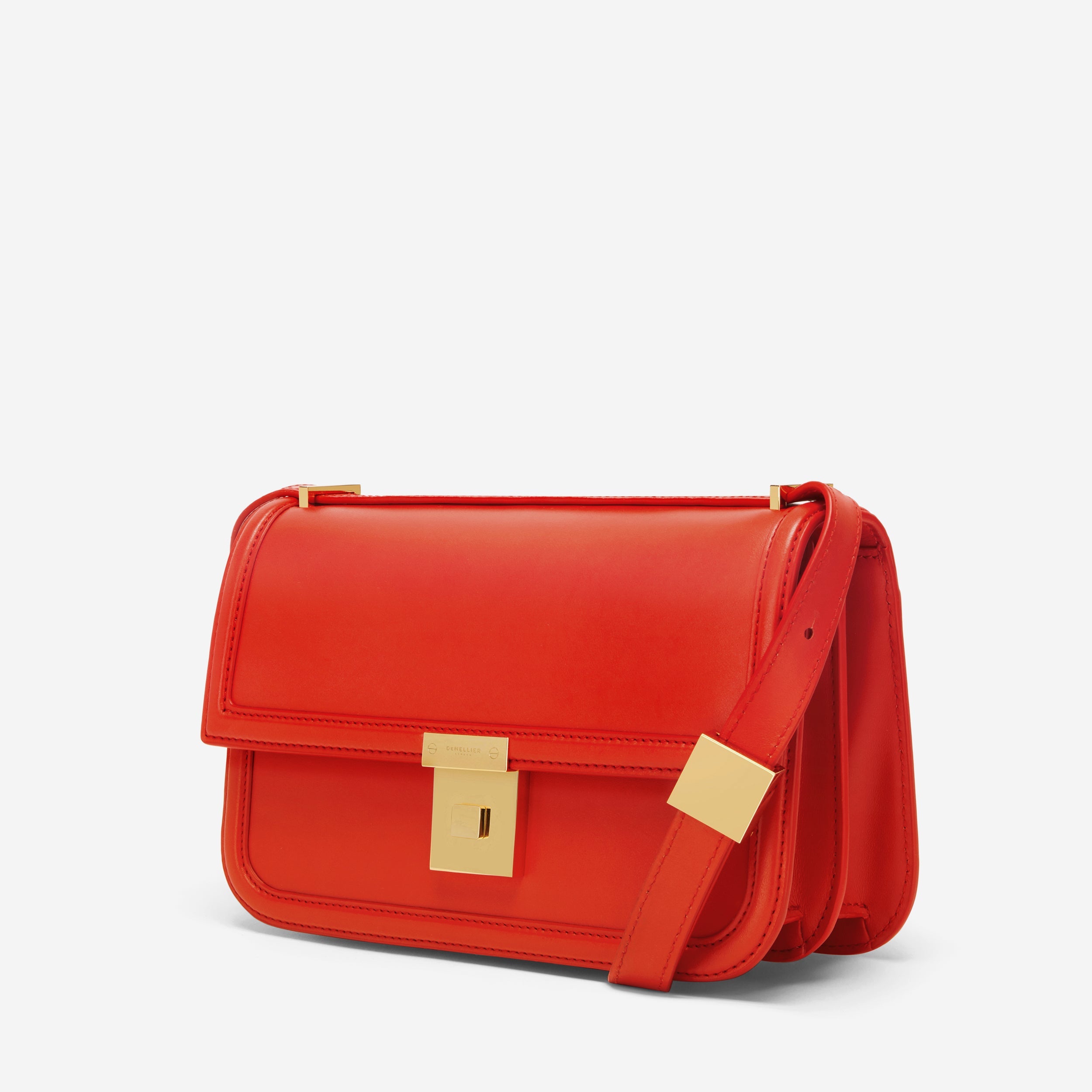 Die Paris Crossbody - Mohnrot glatt