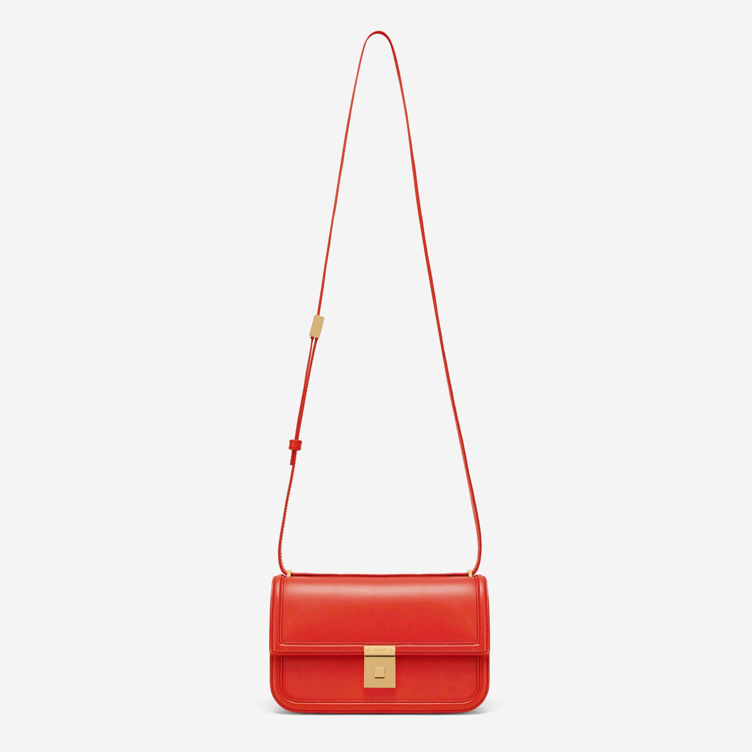 Die Paris Crossbody - Mohnrot glatt