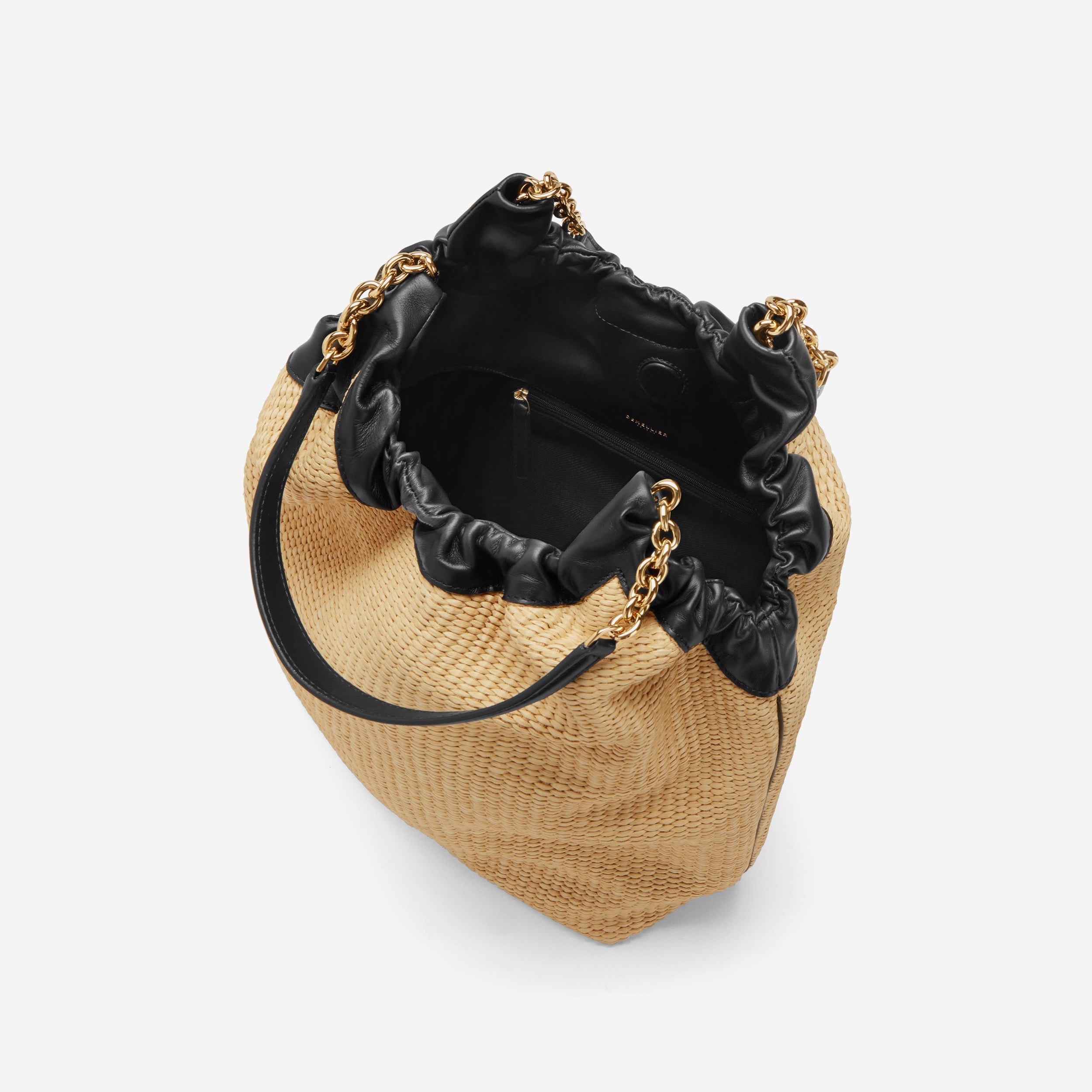 The Miami - warmes Raffia schwarz glatt