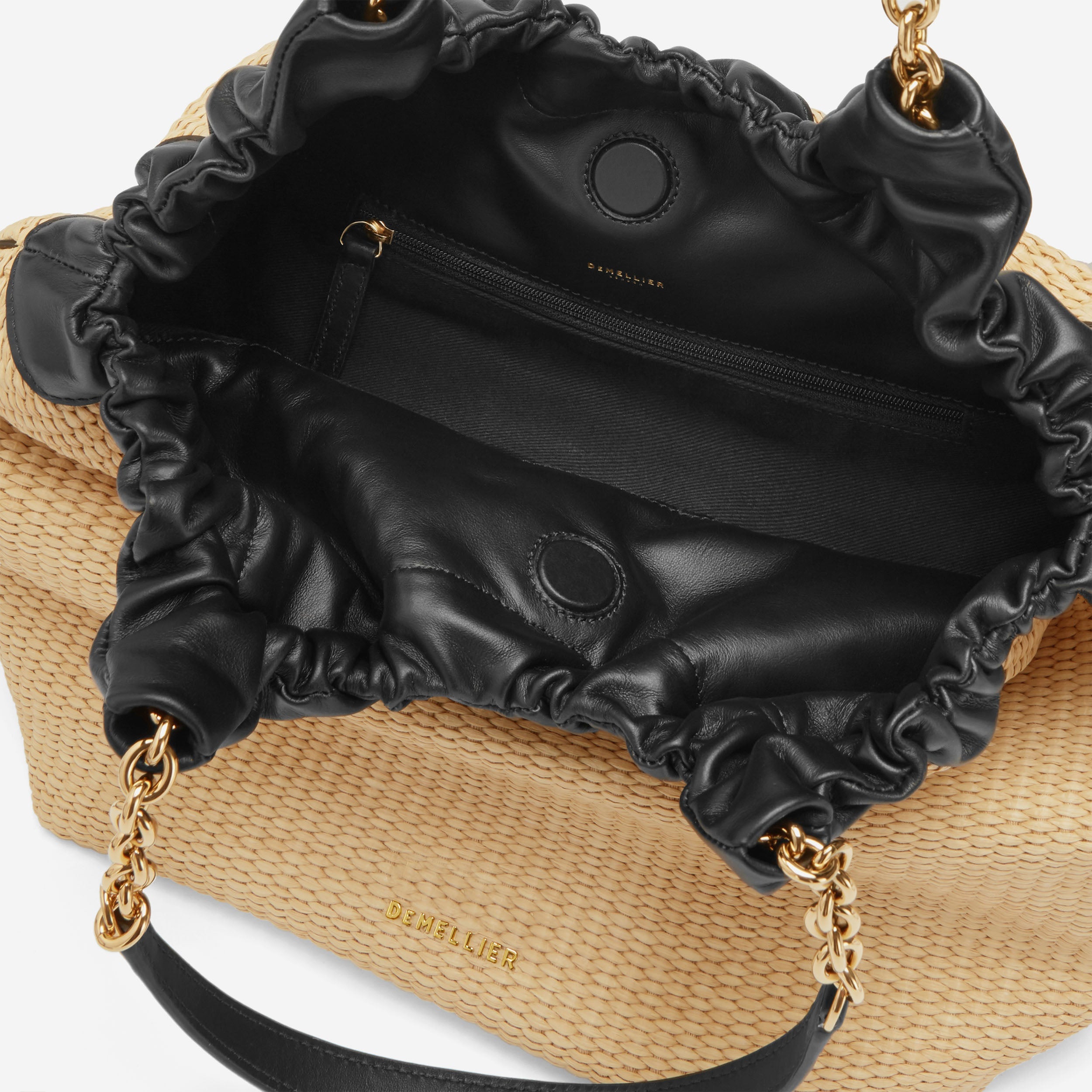 The Miami - warmes Raffia schwarz glatt