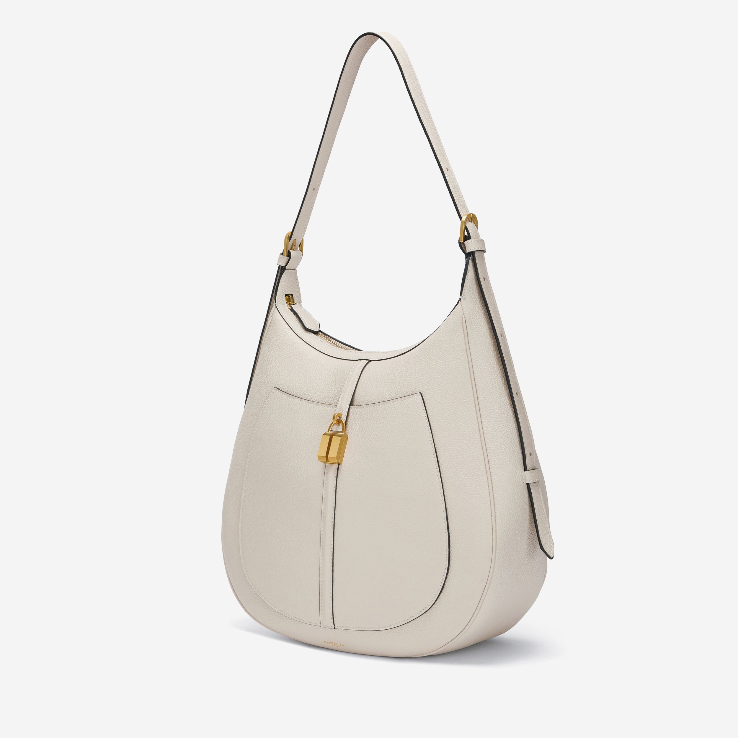 Le sac hobo Siena - blanc cassé à petit grain