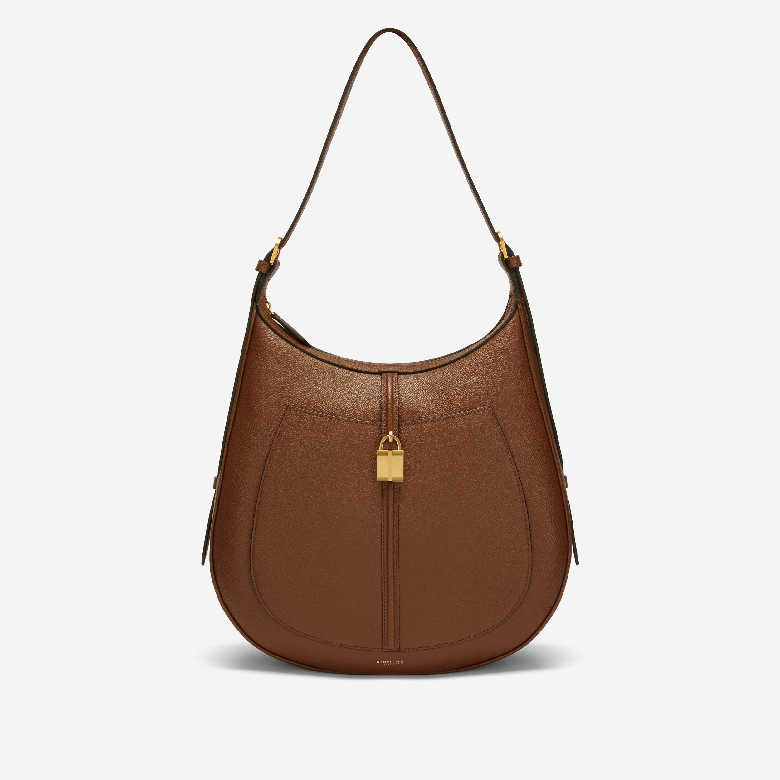 Le sac hobo Siena - beige à petit grain