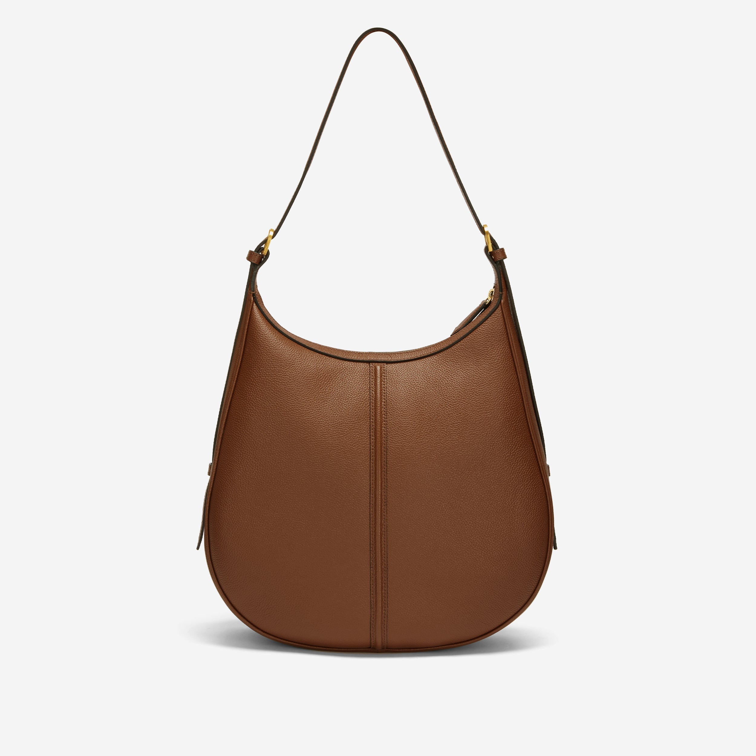 Le sac hobo Siena - beige à petit grain