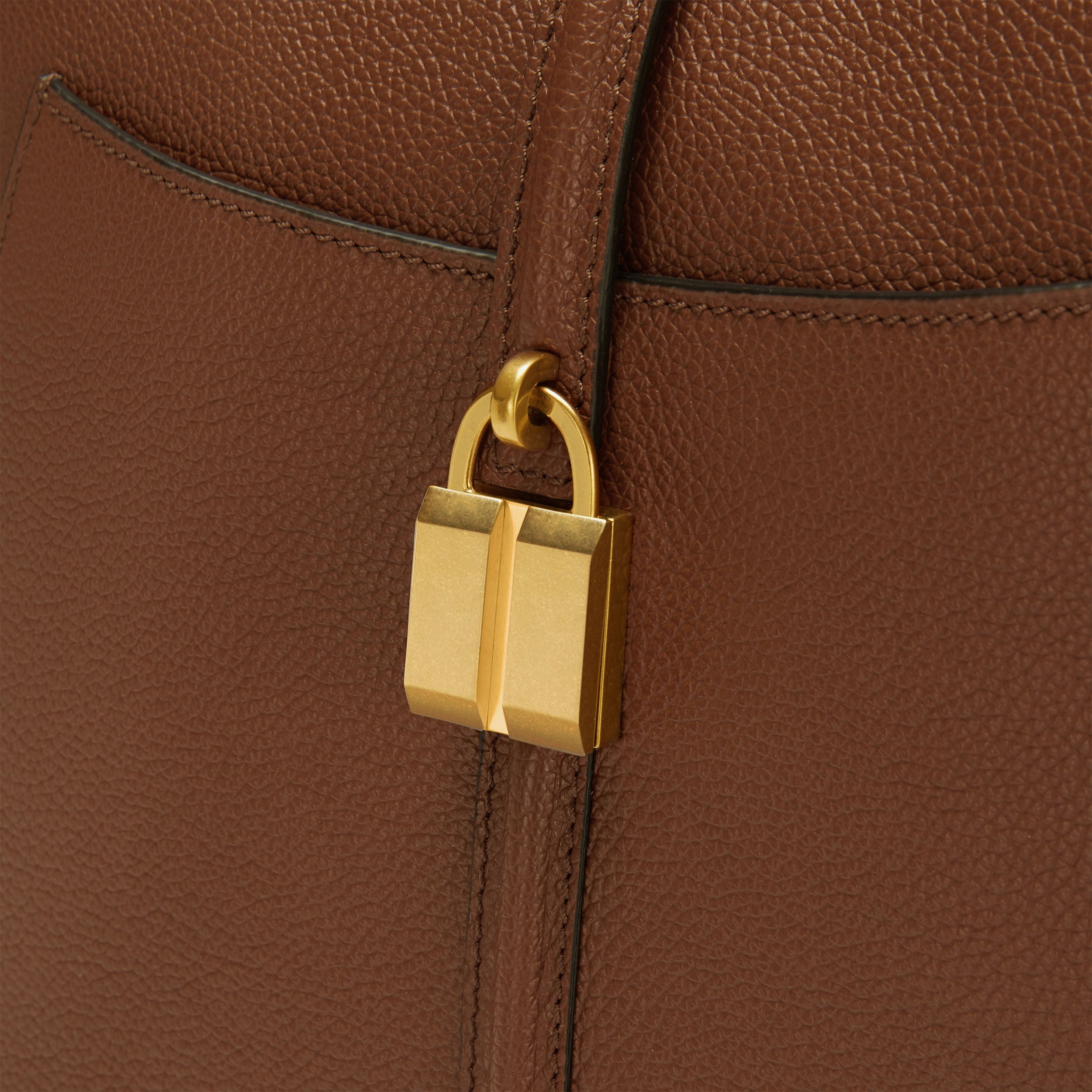 Le sac hobo Siena - beige à petit grain