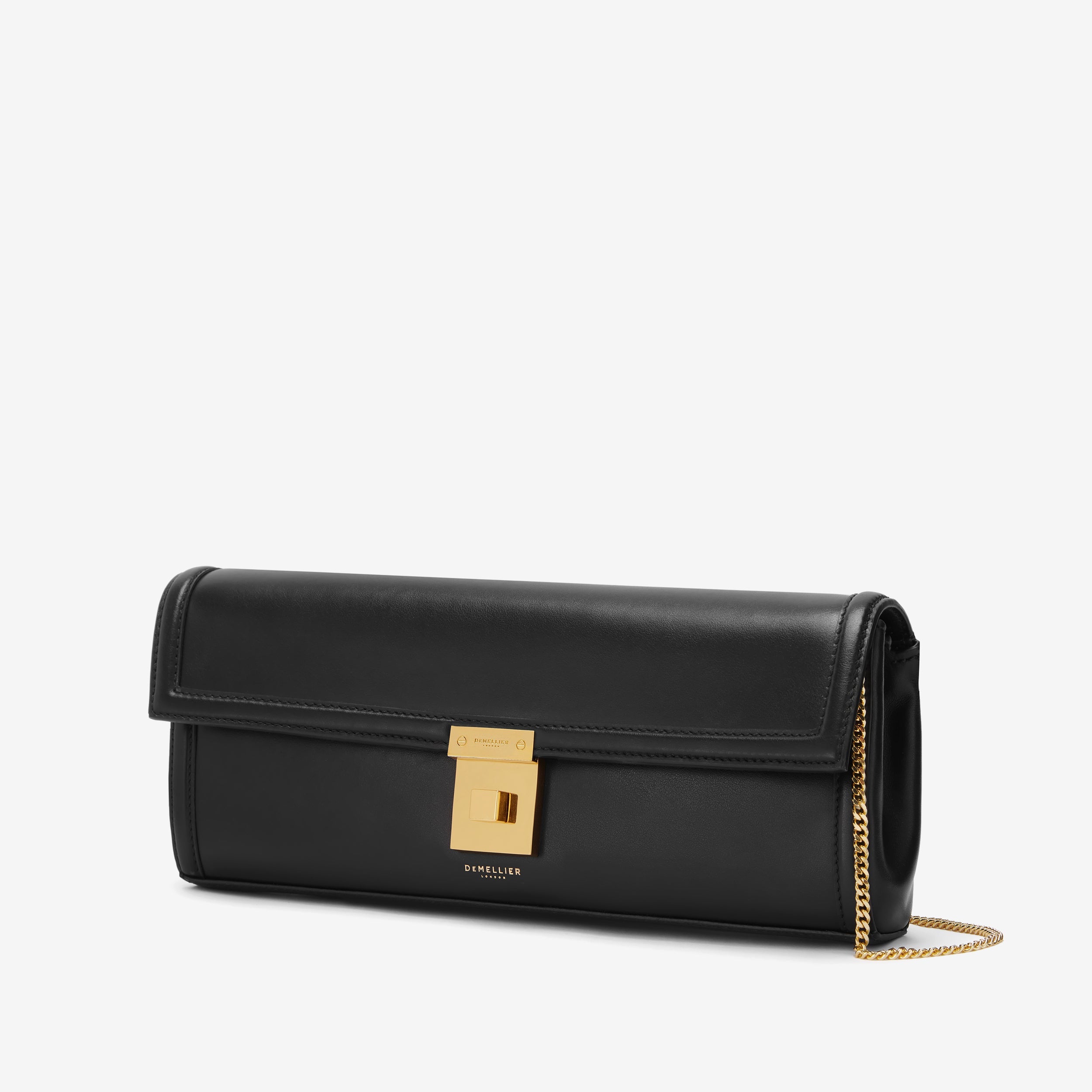 Die Paris Clutch - schwarz glatt