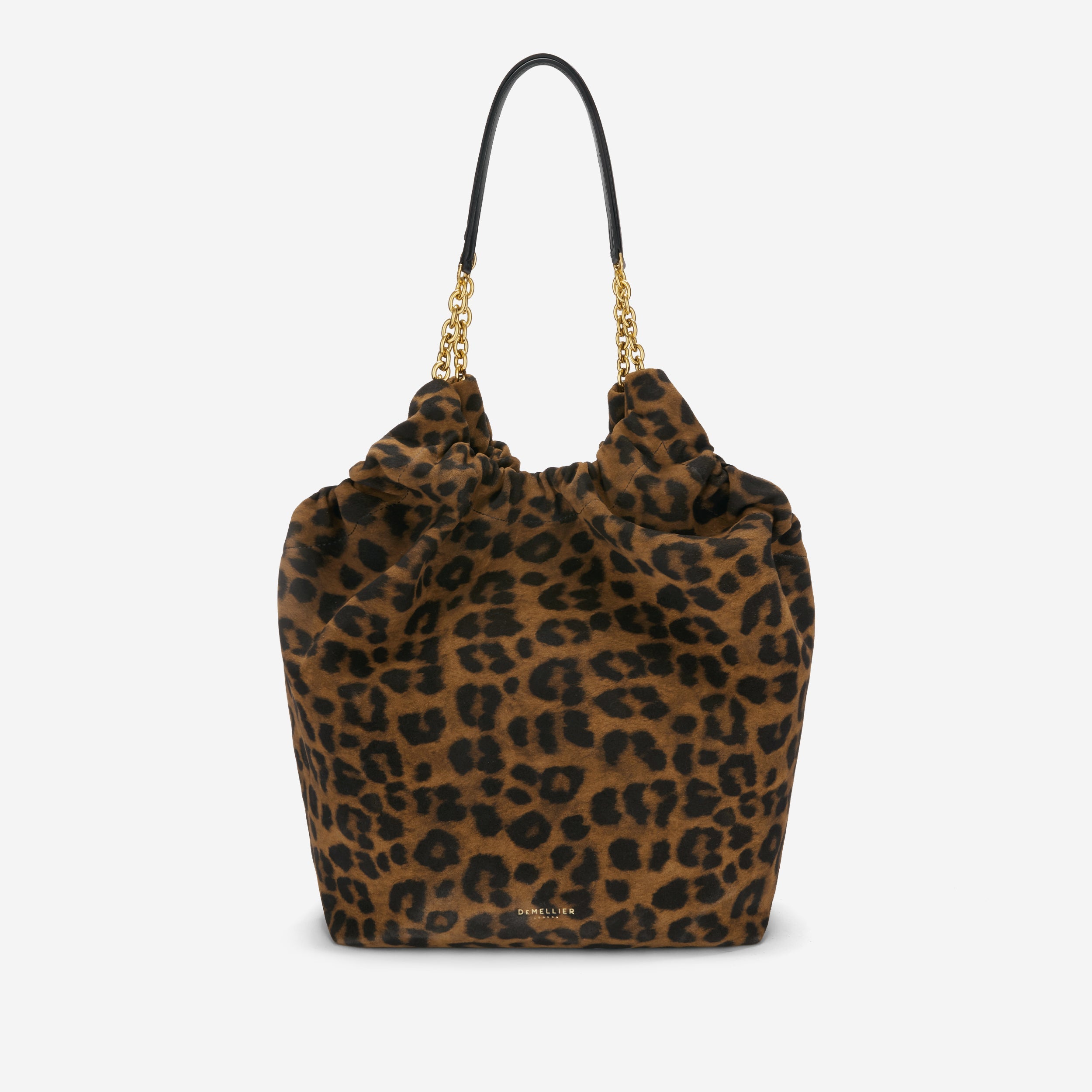 The Miami -  leopard-effect suede & black smooth