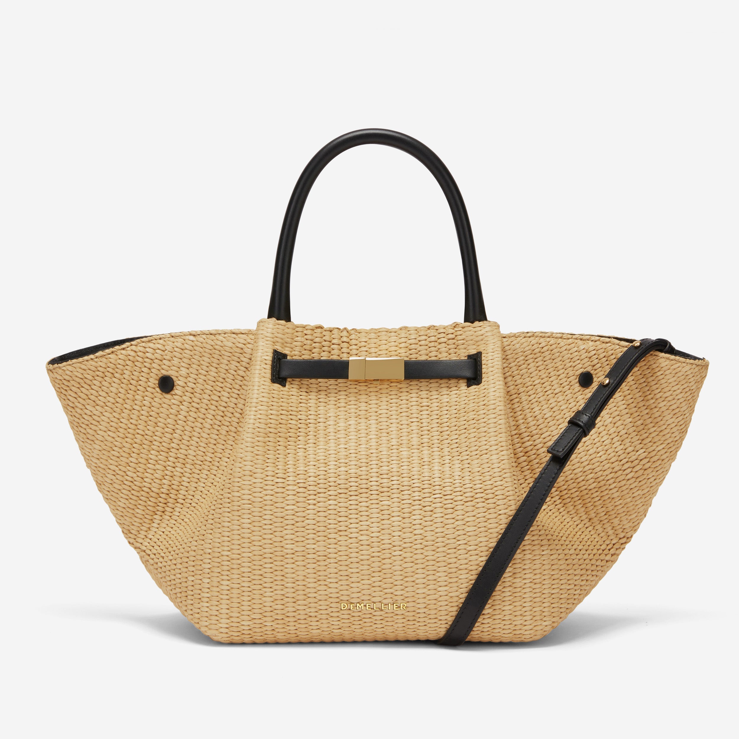 The Midi New York - warm raffia black smooth