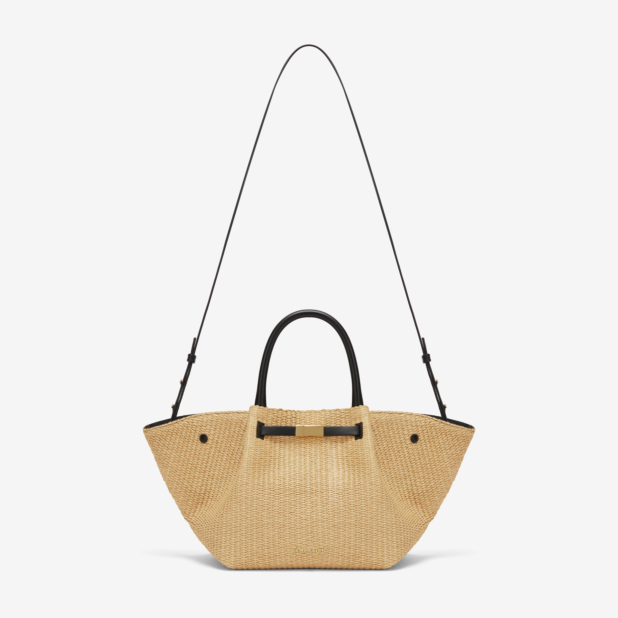 The Midi New York - warm raffia black smooth