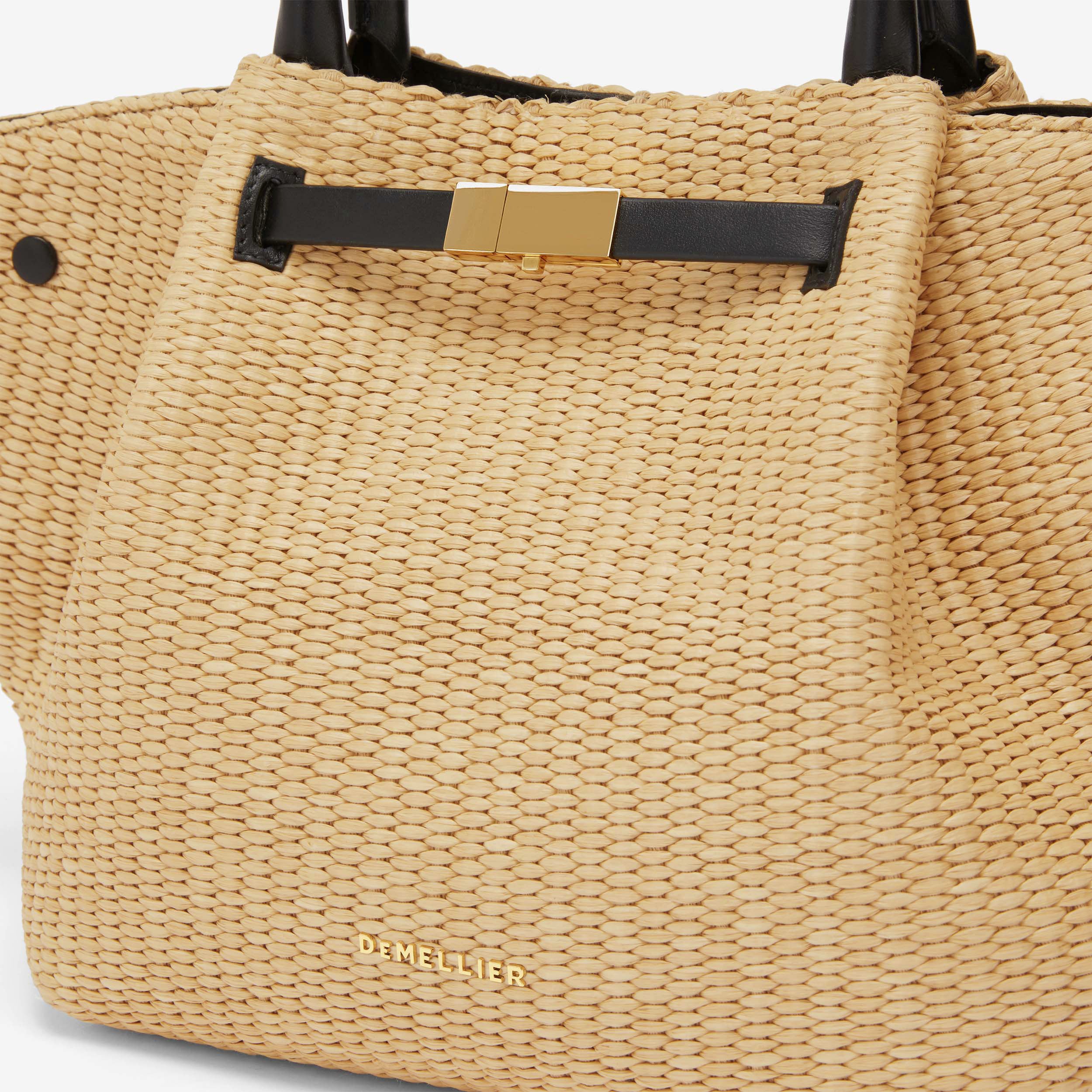 The Midi New York - warm raffia black smooth