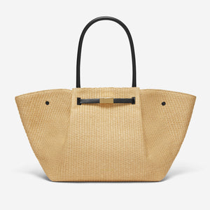The New York - warm raffia black smooth
