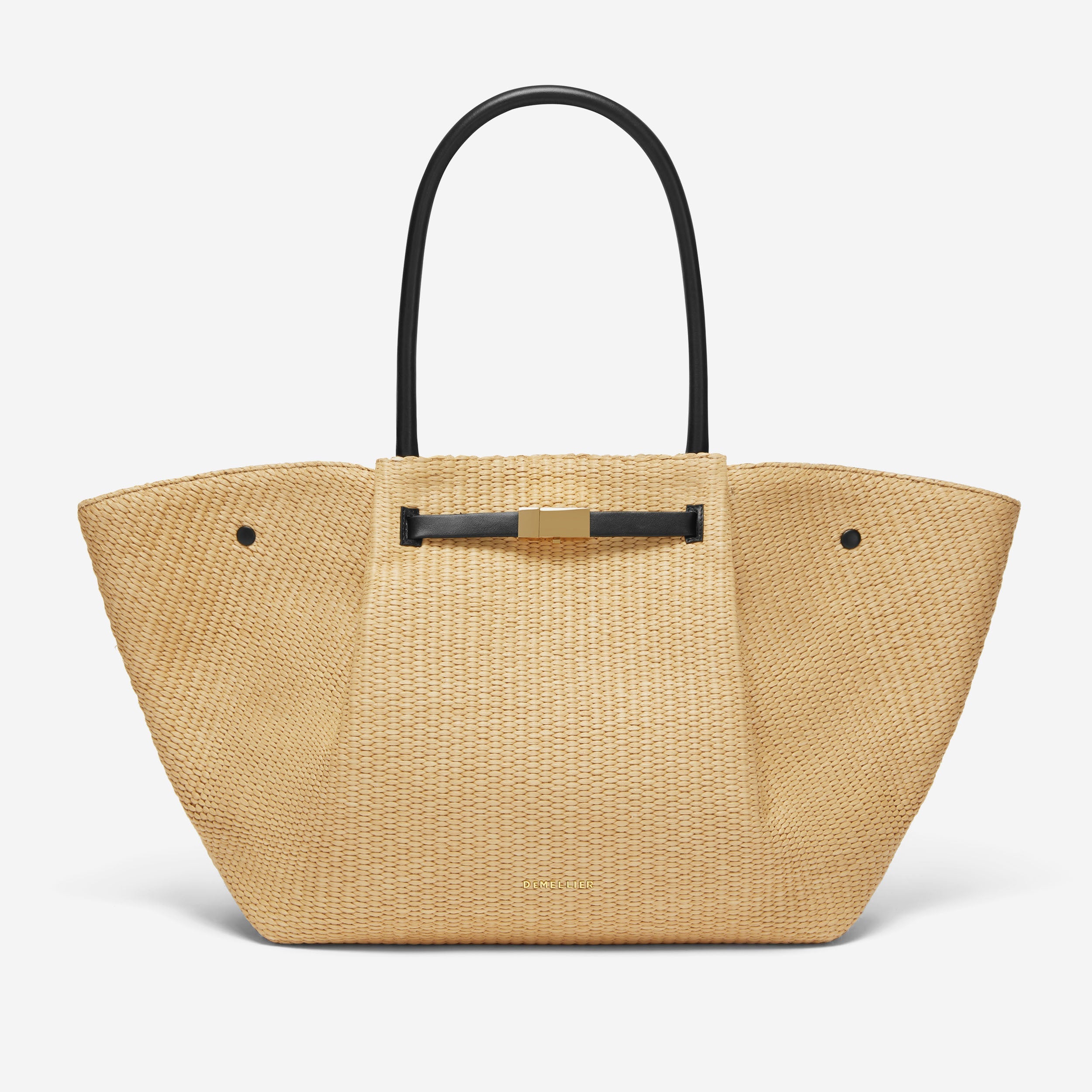 The New York - warm raffia black smooth