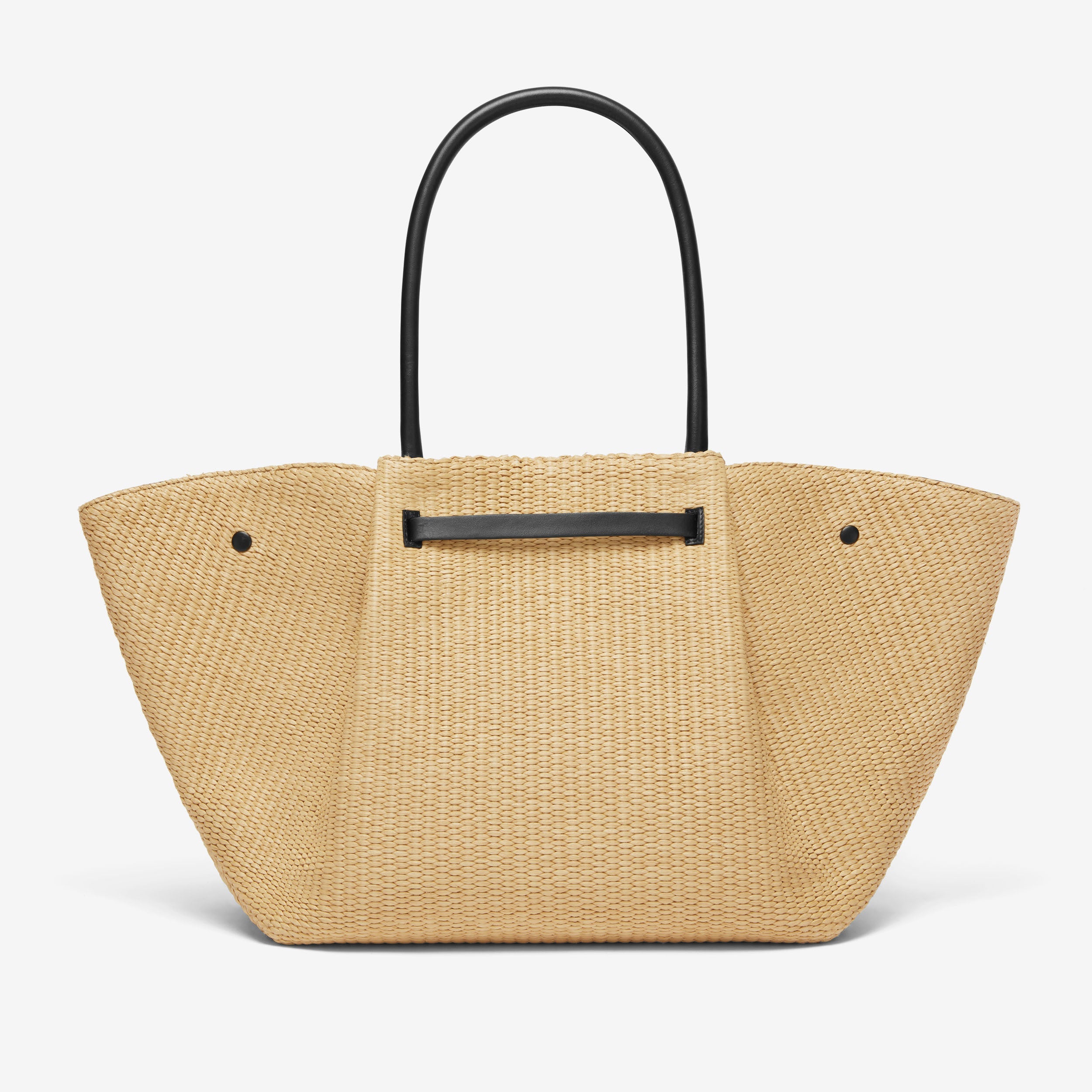 The New York - warm raffia black smooth