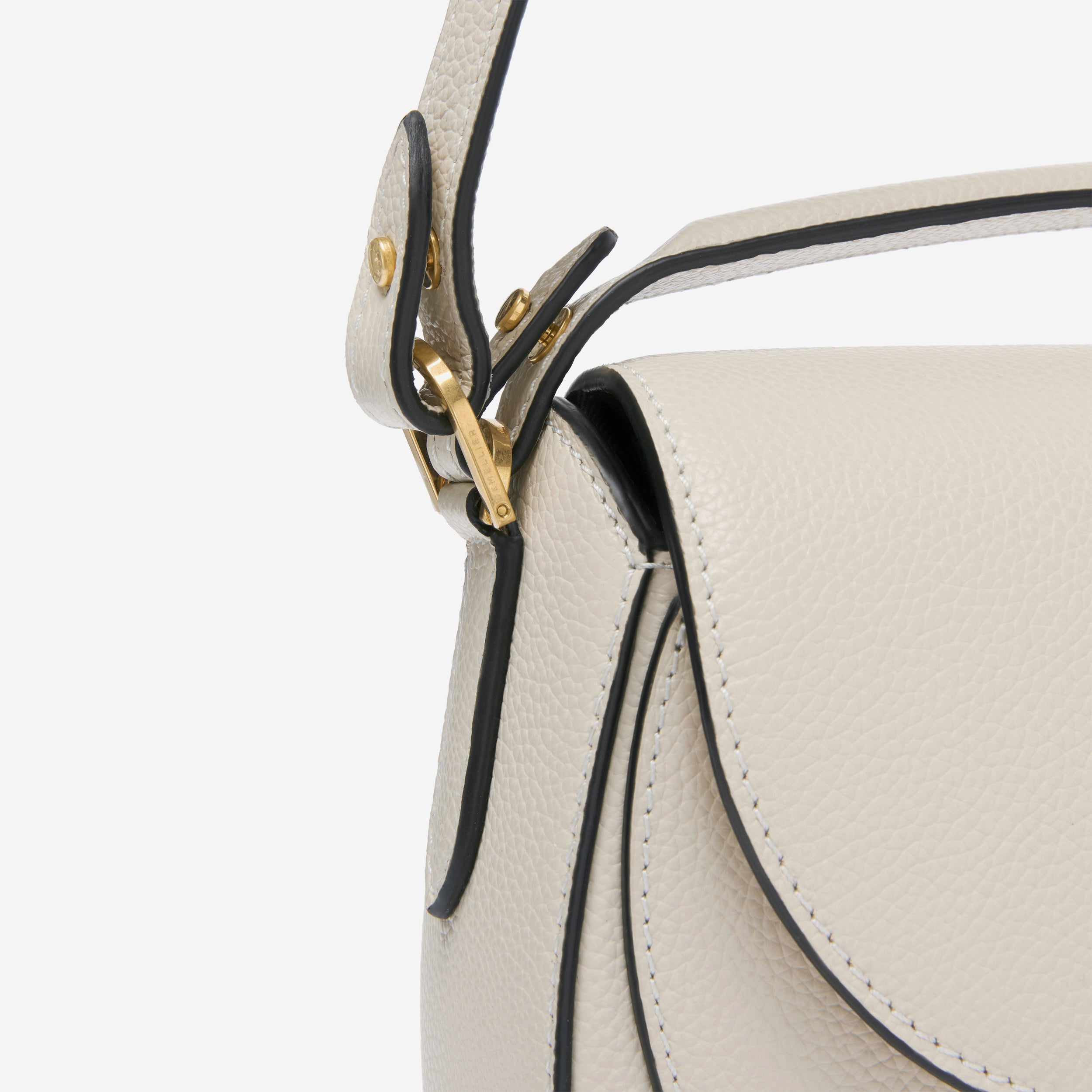 The Siena Saddle - off-white small grain