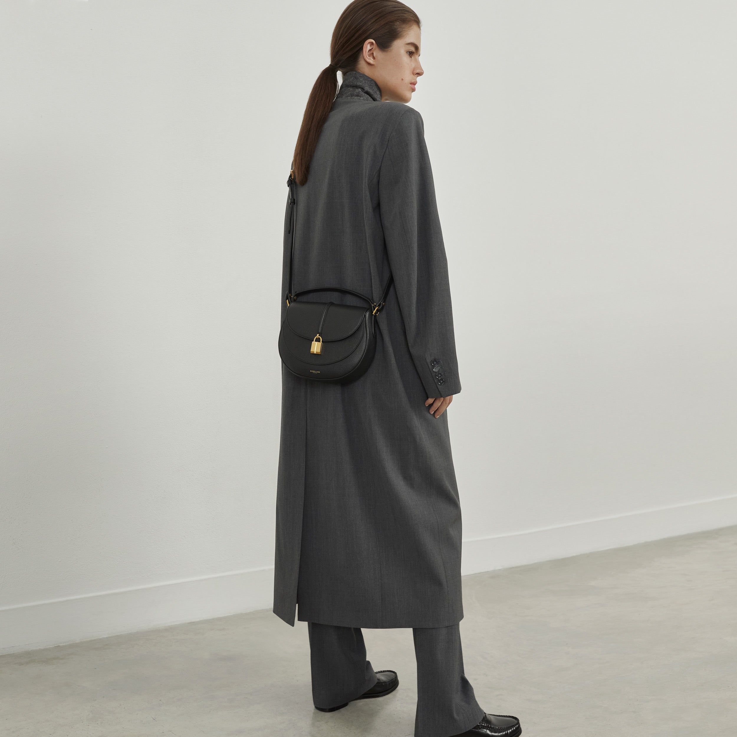The Siena Saddle - off-white small grain