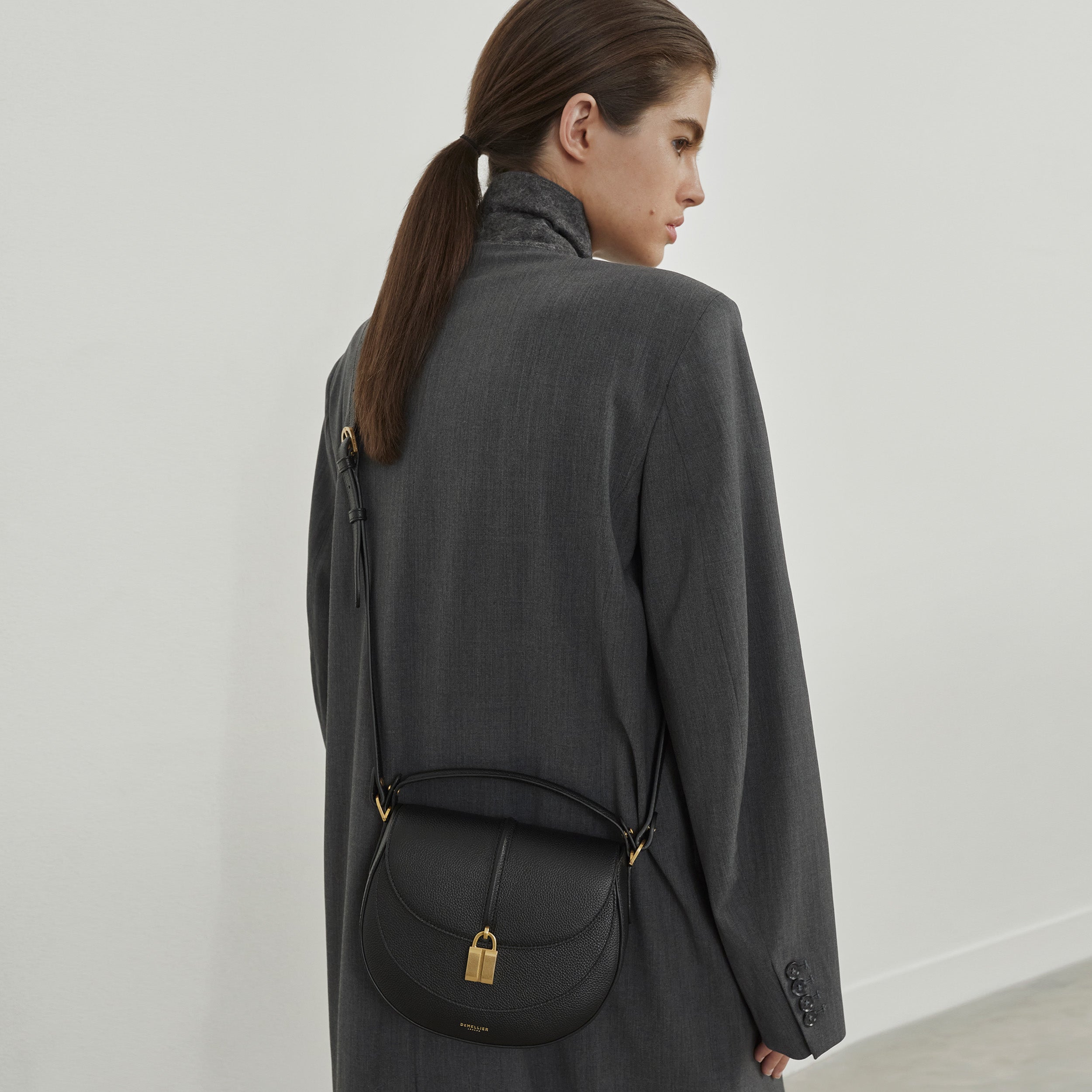 The Siena Saddle - off-white small grain