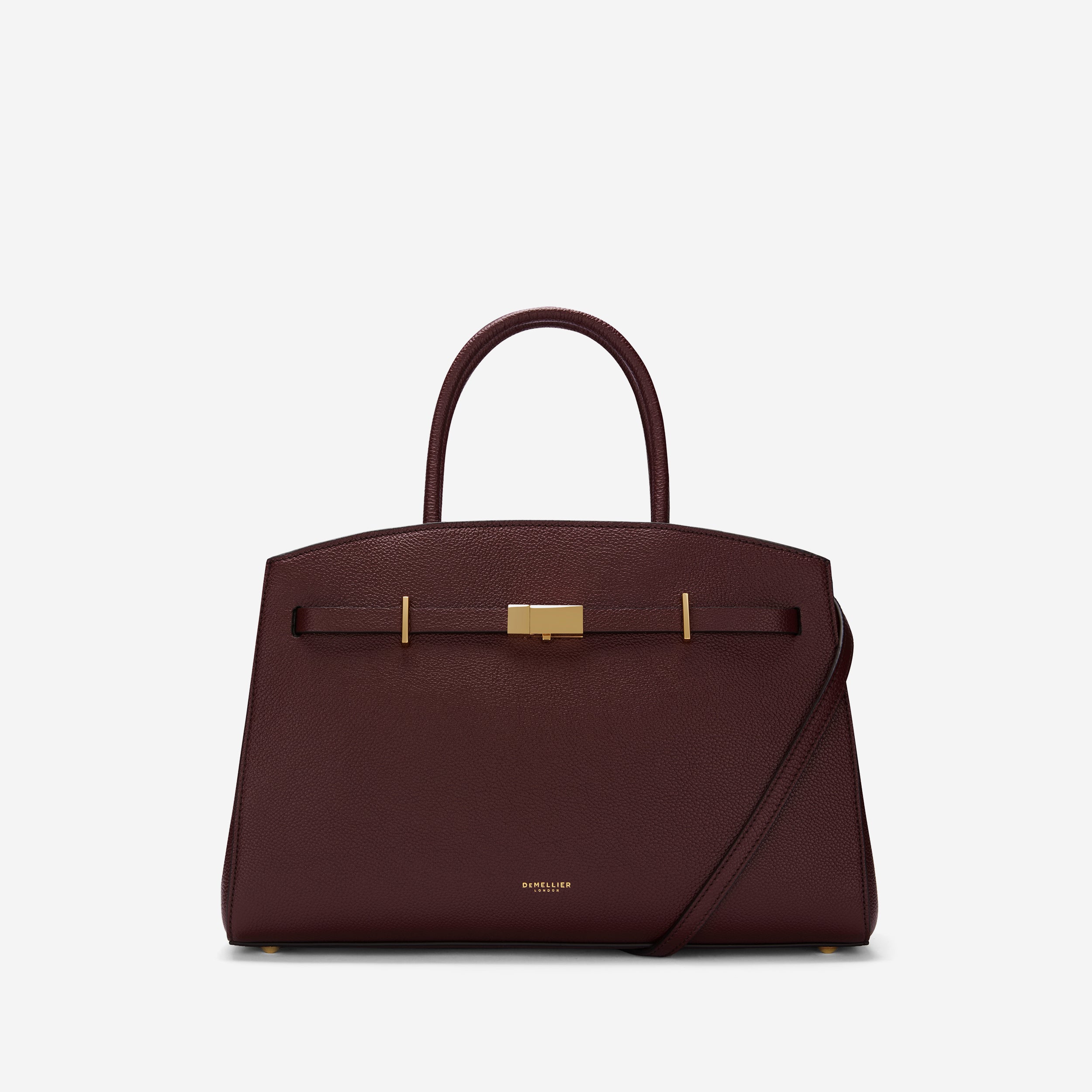 The Midi Hudson - burgundy small grain