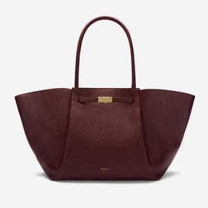 The New York - burgundy small grain
